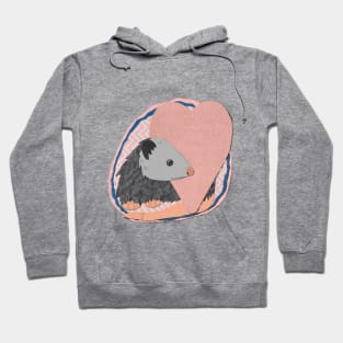 Paper Craft Valentine's Opossum Hoodie